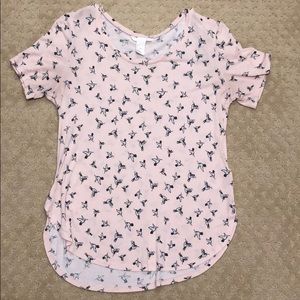 Pink hummingbird shirt